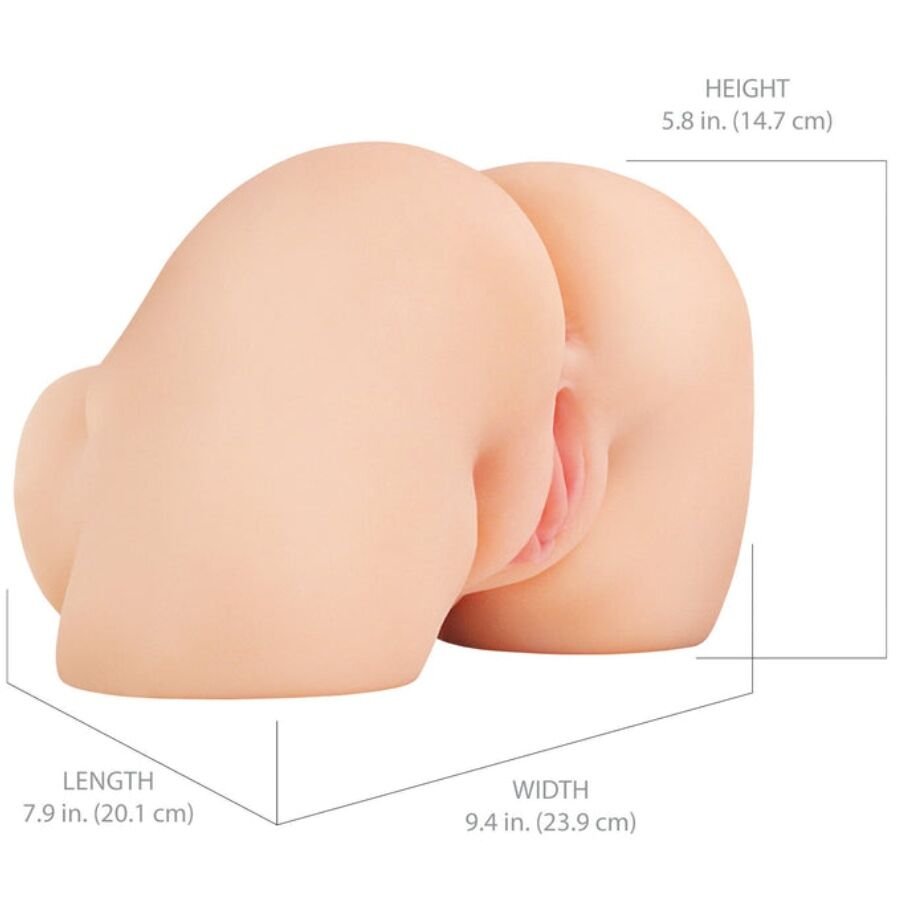 PDX ELITE - SHAKETHAT ASS MASTURBADOR REALISTA DE VAGINA E ÂNUS COM VIBRAÇÃO - Image 4