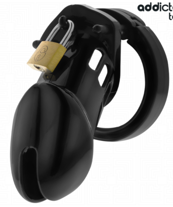 Visão alternativa de ADDICTED TOYS LOCKED - GAIOLA DE PÊNIS DE OBSIDIANA TAMANHO M