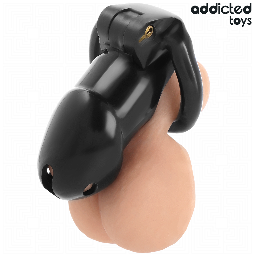 ADDICTED TOYS LOCKED - GAIOLA PENIANA MINDNIGHT CELL, TAMANHO L - Imagem 4