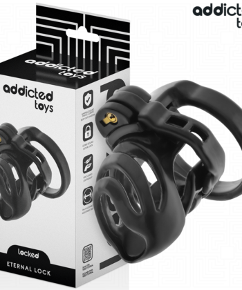 ADDICTED TOYS LOCKED - GAIOLA PARA PÊNIS COM TRAVA ETERNA 9 CM