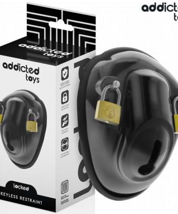 ADDICTED TOYS LOCKED - GAIOLA DE CONTENÇÃO SEM CHAVE PARA PÊNIS 11,5 CM
