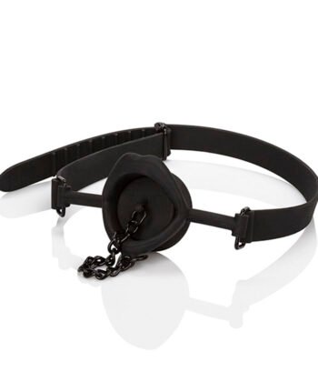 Visão alternativa de CALEXOTICS - SCANDAL MORDAÇA COM PLUG DE SILICONE PRETO