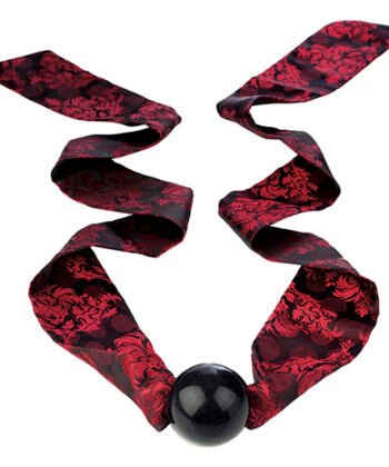 CALEXOTICS - SCANDAL MORDAÇA DE BOLA COM LAÇO PRETO/VERMELHO