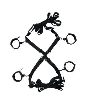 CALEXOTICS - SCANDAL CONJUNTO DE BRAÇADEIRAS DE CAMA CRUZADA