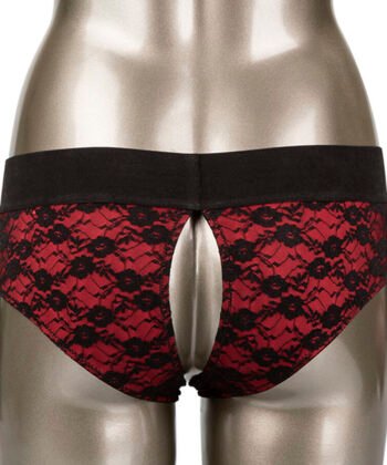 Visão alternativa de CALEXOTICS - SCANDAL SET DE BRAGUITAS SIN ENTREPIERNAS CON DIDLO TALLA S/M