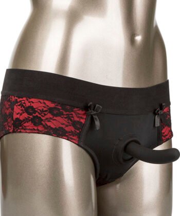 CALEXOTICS - SCANDAL SET DE BRAGUITAS SIN ENTREPIERNAS CON DIDLO TALLA S/M