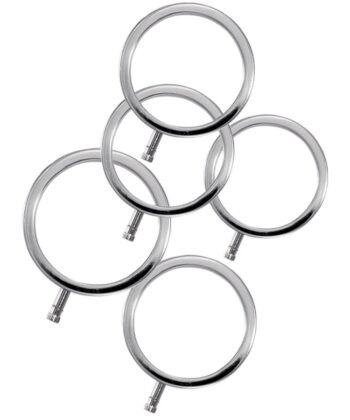 ELECTRASTIM - ANÉIS DE METAL ELECTRARINGS PACOTE COM 5