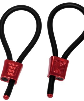 ELECTRASTIM - ANÉIS PENIANOS AJUSTÁVEIS PRESTIGE ELECTRA LOOPS VERMELHOS