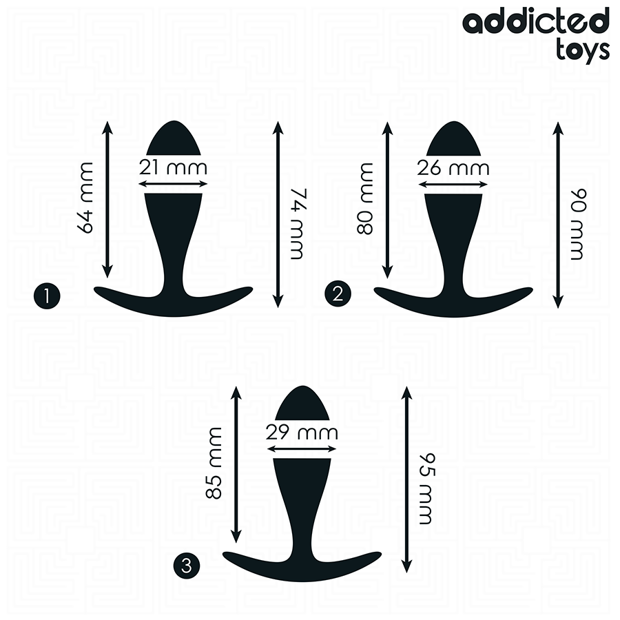 ADDICTED TOYS - CONJUNTO DE 3 PLUG ANAL MODELO 2 - Imagem 4