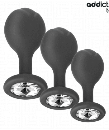 ADDICTED TOYS - CONJUNTO DE 3 PLUG ANAL COM JOIA