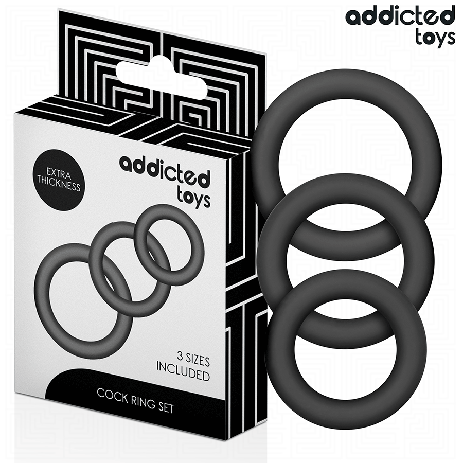 ADDICTED TOYS - CONJUNTO DE ANÉIS DE SILICONE MODELO 1 - Imagem 2