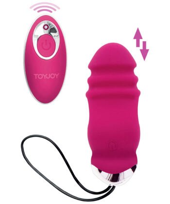 TOYJOY - FELICIDADE SUNN SIDE PARA CIMA E PARA BAIXO VIBRADOR FÚCSIA CONTROLE REMOTO