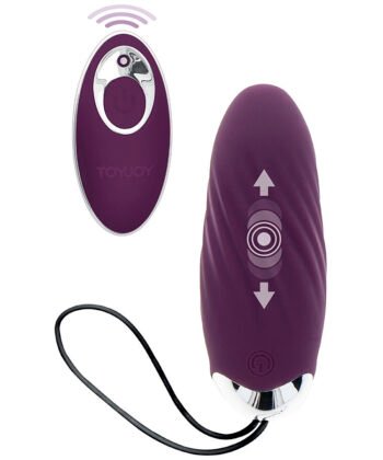 TOYJOY - FELICIDADE KNOCK KNOCK EGGSTAVAGANT VIBRADOR CONTROLE REMOTO ROXO