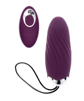 Visão alternativa de TOYJOY - FELICIDADE KNOCK KNOCK EGGSTAVAGANT VIBRADOR CONTROLE REMOTO ROXO
