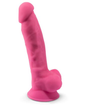 SILEXD - MODELO 1 PÊNIS REALISTA PREMIUM SILICONE SILEXPAN ROSA FLUORESCENTE 17,5 CM
