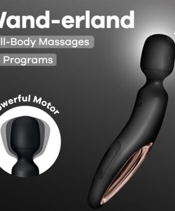Visão alternativa de SATISFYER - WAND ERLAND MASSAGEADOR VIBRATÓRIO PRETO