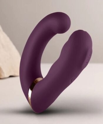 ROCKS-OFF - VIBRADOR DUPLO GEMINI ESTIMULADOR DE CLITÓRIS PONTO G ROXO - Imagem 5