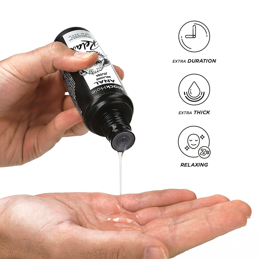 BLACK HOLE - JOJOBA RELAXANTE ANAL BASE DE SILICONE 100 ML - Imagem 3