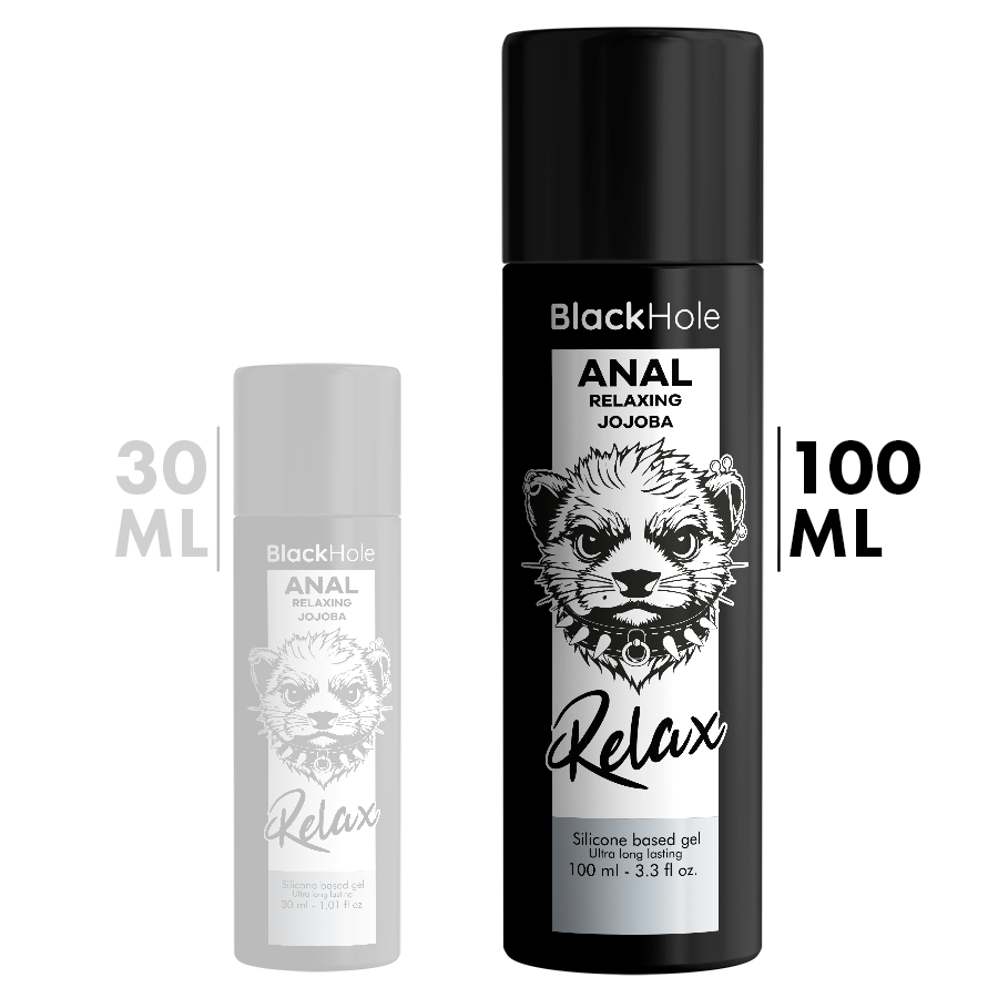 BLACK HOLE - JOJOBA RELAXANTE ANAL BASE DE SILICONE 100 ML - Imagem 2