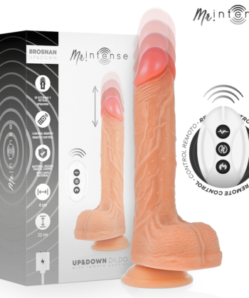 MR INTENSE - BROSNAN REALISTA MULTIFUNCIONAL COM VIBRAÇÃO, CONTROLE REMOTO PARA CIMA E PARA BAIXO, 22 CM - OU - 4 CM