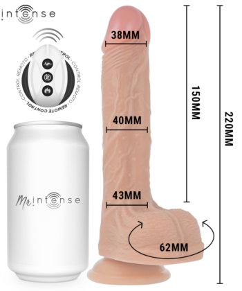 Visão alternativa de MR INTENSE - BALDWIN REALISTA MULTIFUNCIONAL COM VIBRAÇÃO, CONTROLE REMOTO PARA CIMA E PARA BAIXO, 22 CM - OU - 4 CM