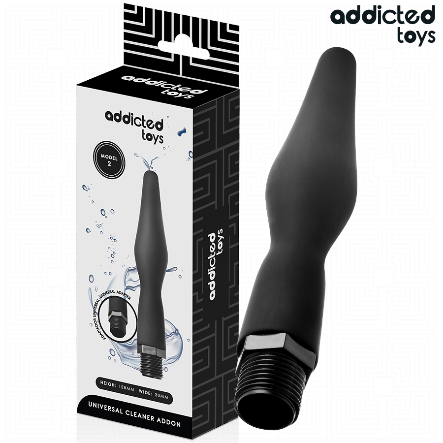 ADDICTED TOYS - LIMPADOR ANAL COM ADAPTADOR UNIVERSAL MODELO 2 - Image 2