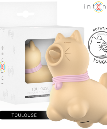 INTENSE - ESTIMULADOR TOULOUSE COM LÍNGUA ROTATIVA 360º AMARELO
