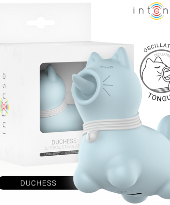 INTENSE - ESTIMULADOR DUCHESS COM LÍNGUA GIRATÓRIA 360º AZUL
