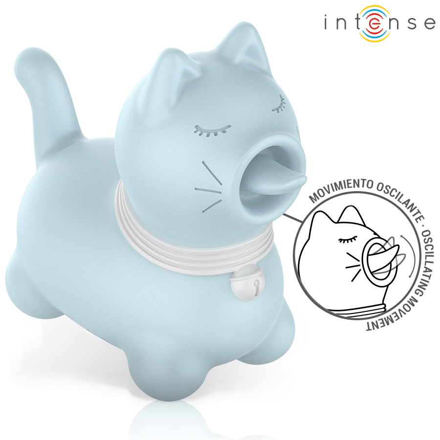 INTENSE - ESTIMULADOR DUCHESS COM LÍNGUA GIRATÓRIA 360º AZUL - Imagem 3