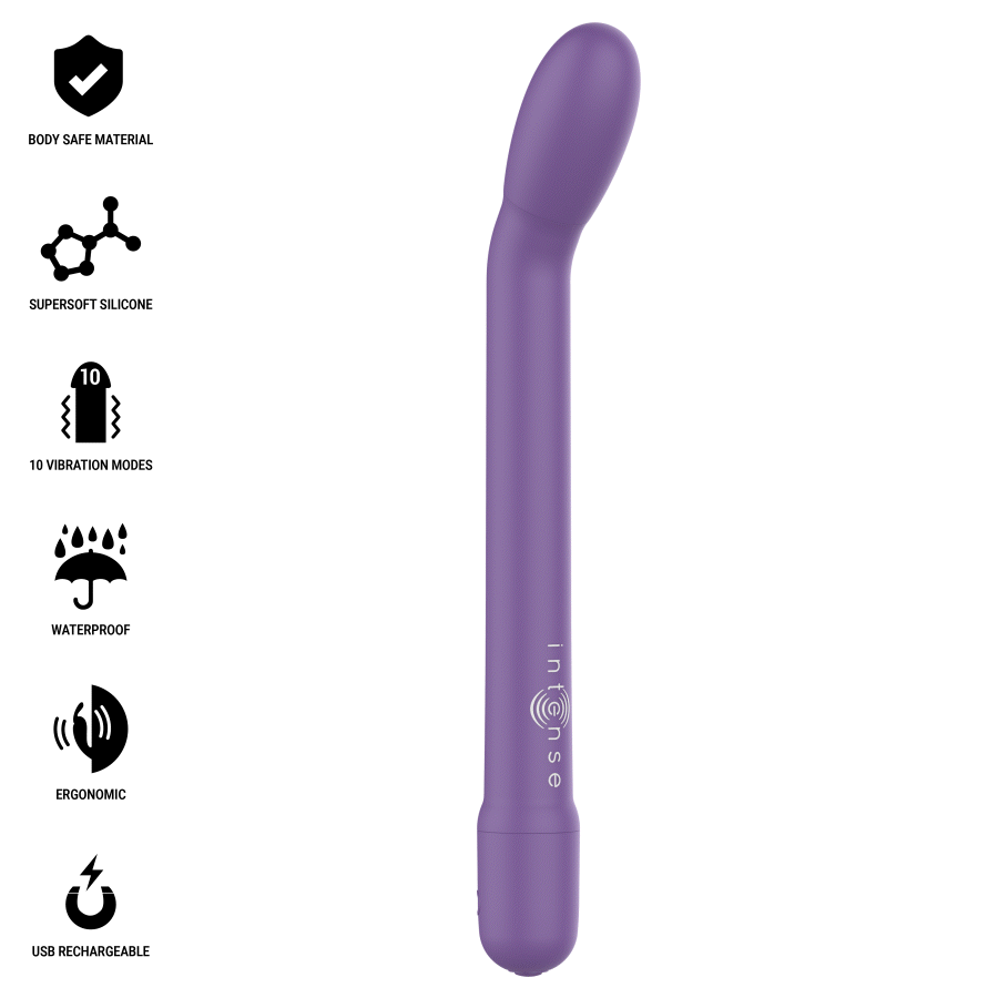 INTENSE - ESTIMULADOR DE PONTO G RECARREGÁVEL KARLIE ROXO - Image 2