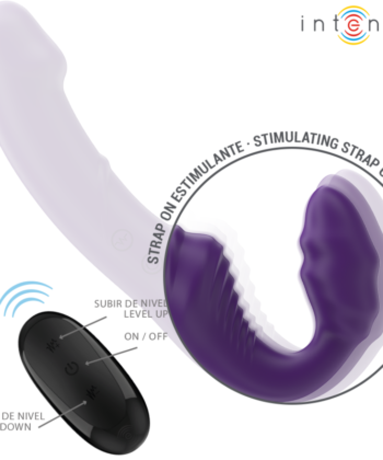 INTENSE - JILL VIBRADOR DUPLO 20 CM ROXO COMANDO À DISTÂNCIA - Imagem 4