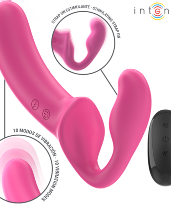 Visão alternativa de INTENSE - AMY VIBRADOR DUPLO 20 CM ROSA CONTROLE REMOTO