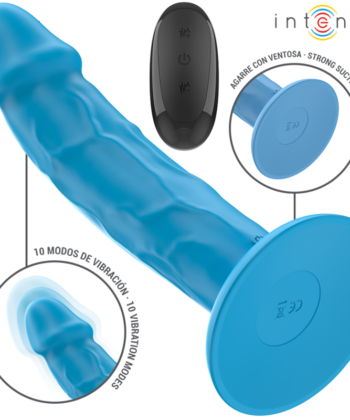Visão alternativa de INTENSE - VIBRADOR REALÍSTICO PHOEBE 10 VIBRAÇÕES CONTROLE REMOTO AZUL
