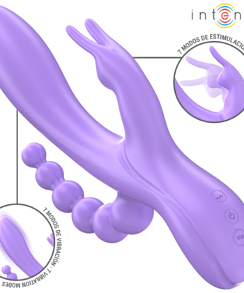 Visão alternativa de INTENSE - MIKO TRIPLO VIBRADOR COELHO & ESTIMULADOR & ANAL 7 VIBRAÇÕES ROXO