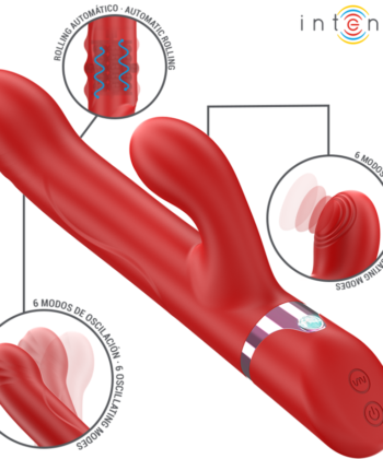 Visão alternativa de INTENSE - LELE VIBRADOR MULTIFUNCIONAL ROTATIVO & OSCILAÇÃO & ESTIMULAÇÃO VERMELHO