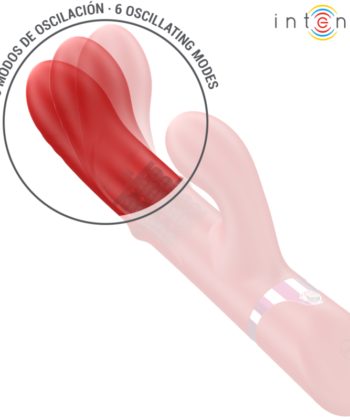 INTENSE - LELE VIBRADOR MULTIFUNCIONAL ROTATIVO & OSCILAÇÃO & ESTIMULAÇÃO VERMELHO - Imagem 4