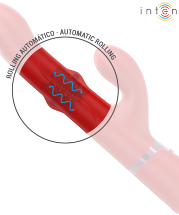 INTENSE - LELE VIBRADOR MULTIFUNCIONAL ROTATIVO & OSCILAÇÃO & ESTIMULAÇÃO VERMELHO - Imagem 5