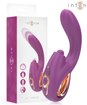 INTENSE - LALI MULTIFUNCIONAL VIBRADOR DE PONTO G COM BATIDA, IMPULSÃO E VIBRAÇÃO ROXO
