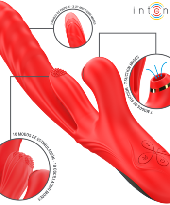 Visão alternativa de INTENSE - VIBRADOR MULTIFUNCIONAL KAROL THRUST & STIMULATION & ONDAS ESTIMULANTES VERMELHO