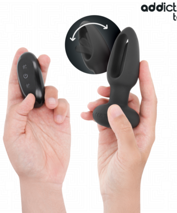 Visão alternativa de ADDICTED TOYS - PLUG ANAL COM LÍNGUA VIBRATÓRIA E CONTROLE REMOTO