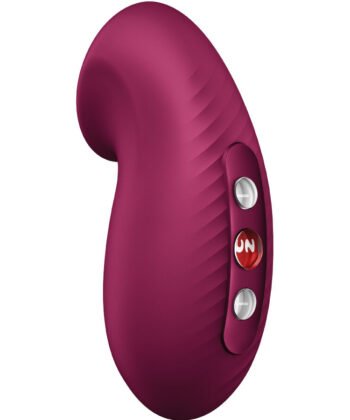 FUN FACTORY - VIBRADOR DESIRE AIR PULSE VERMELHO VINHO