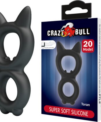 CRAZY BULL - ANEL DUPLO DE SILICONE TORAN MODELO 20