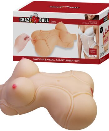 CRAZY BULL - DIANA TRONCO FEMININO REALISTA VAGINA E ANAL 5 KG