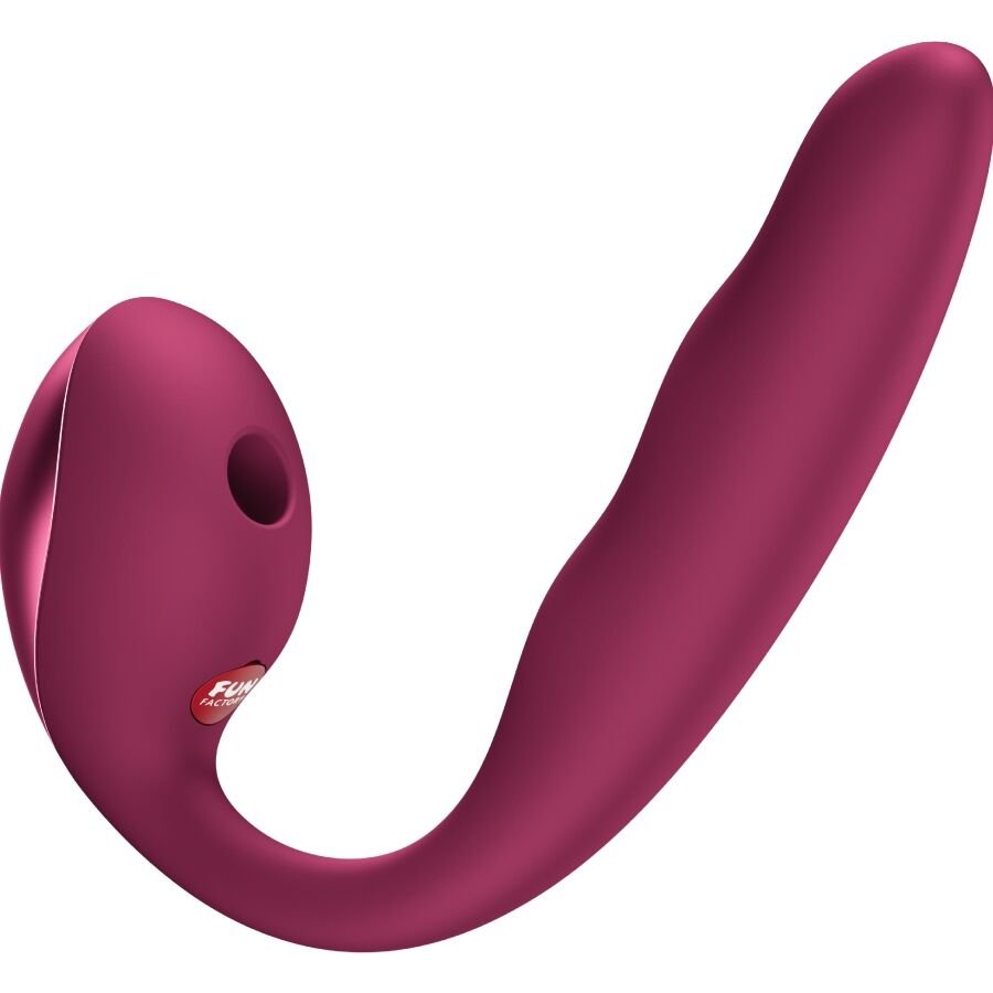 FUN FACTORY - ALLEGRO VIBRADOR DE DUPLA PULSAÇÃO DE AR INSERÍVEL VERMELHO VINHO - Imagem 3