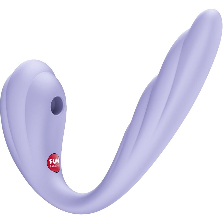 FUN FACTORY - VIBRADOR DE DUPLA PULSAÇÃO DE AR INSERÍVEL VIVACE ROXO - Imagem 2