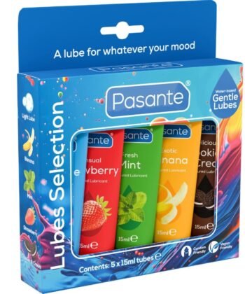 PASANTE - PACK LUBRIFICANTES SABORES SORTIDOS 5 UNIDADES X 15 ML
