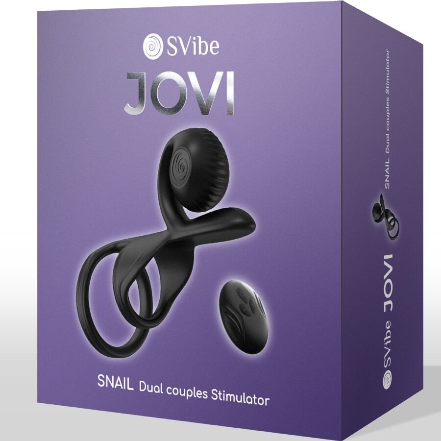 SNAIL VIBE - JOVI COUPLES RING CONTROLE REMOTO PRETO - Image 5