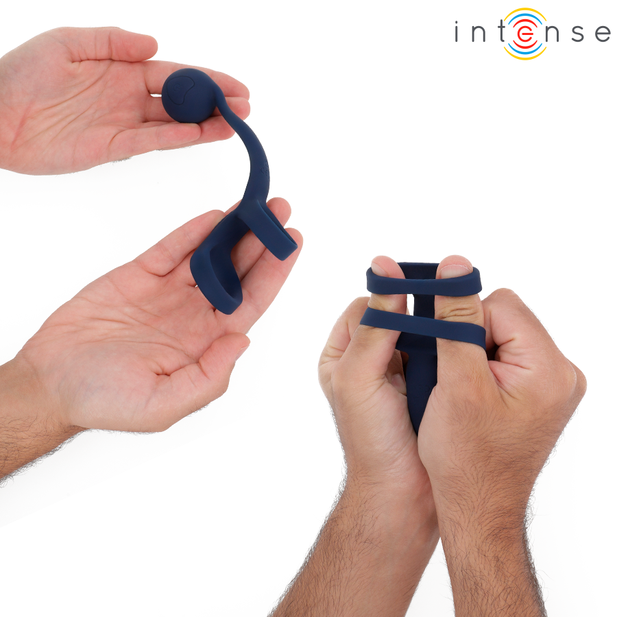 INTENSE - ANEL PENIANO TYSON COM BOLA VIBRATÓRIA Ø 3,2 CM - Imagem 4