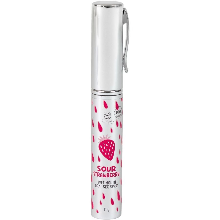 SECRETPLAY - SPRAY PARA SEXO ORAL COM SABOR DE MORANGO AZEDO - Imagem 3