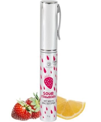 SECRETPLAY - SPRAY PARA SEXO ORAL COM SABOR DE MORANGO AZEDO